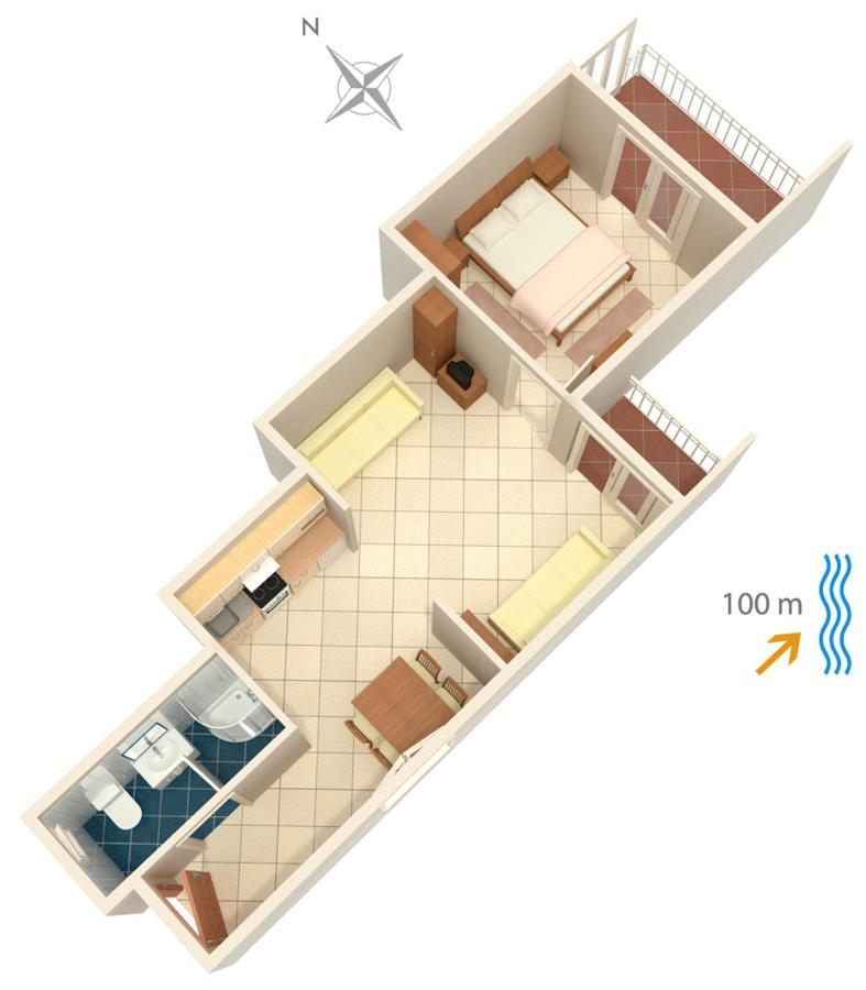 Apartments By The Sea Podgora, Makarska - 2593 Zewnętrze zdjęcie