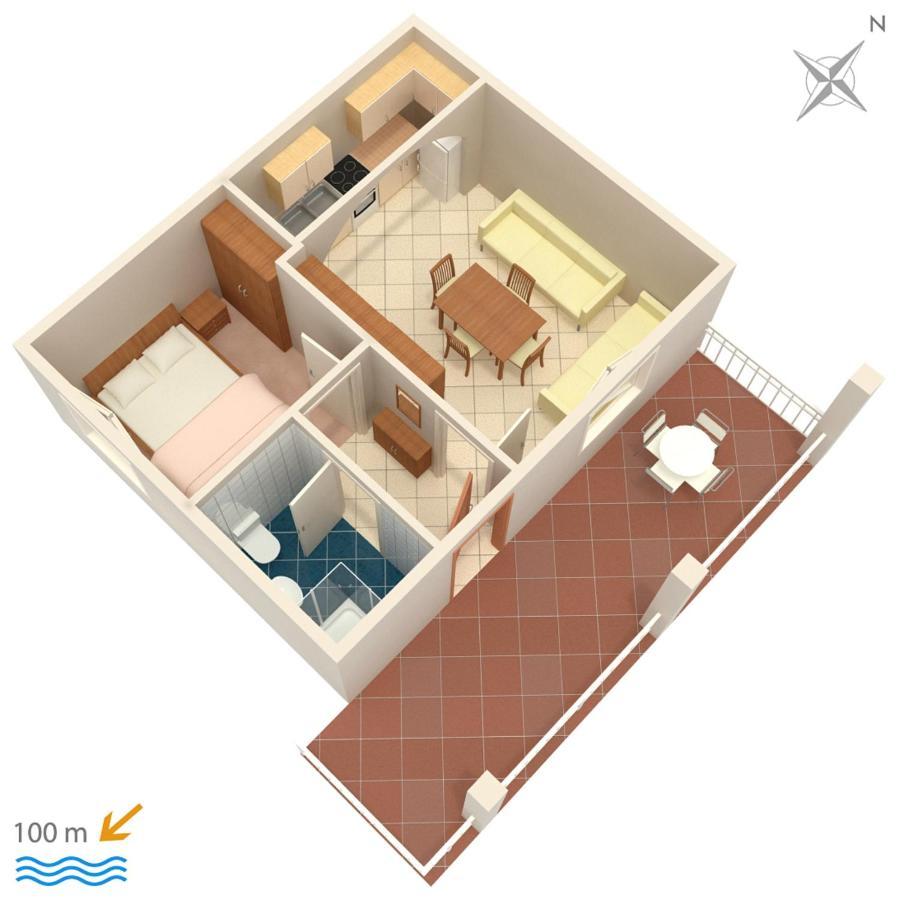 Apartments By The Sea Podgora, Makarska - 2593 Zewnętrze zdjęcie